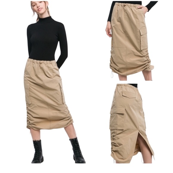 Love Tree Dresses & Skirts - Love Tree khaki cargo skirt size smalll